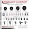 Service Caster 4'' Soft Rubber Wheel Swivel 7/8'' Square Stem Caster Set 2 Brakes, 4PK SCC-SQ20S414-SRS-PLB-78-2-S-2 - alternate 3